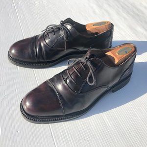 Kenneth Cole Brown Leather Oxfords Mens 10.5 US
